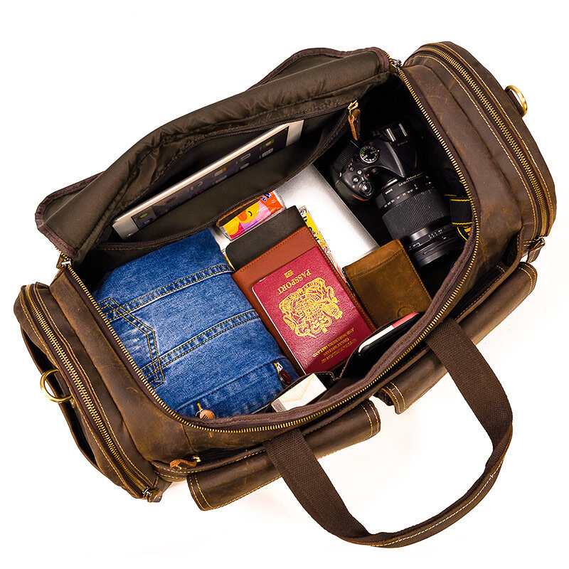 Brooks Travel Luggage Bag Genuine Leather