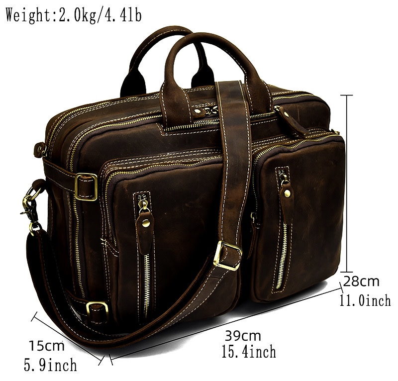 Xavier Briefcase Genuine Leather