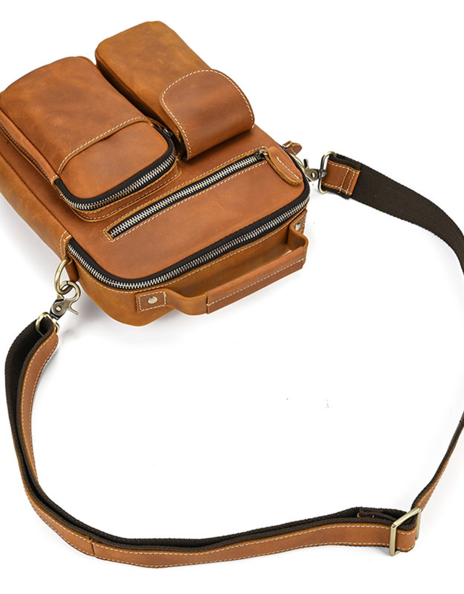 Mason Shoulder Strap Bag Genuine Leather