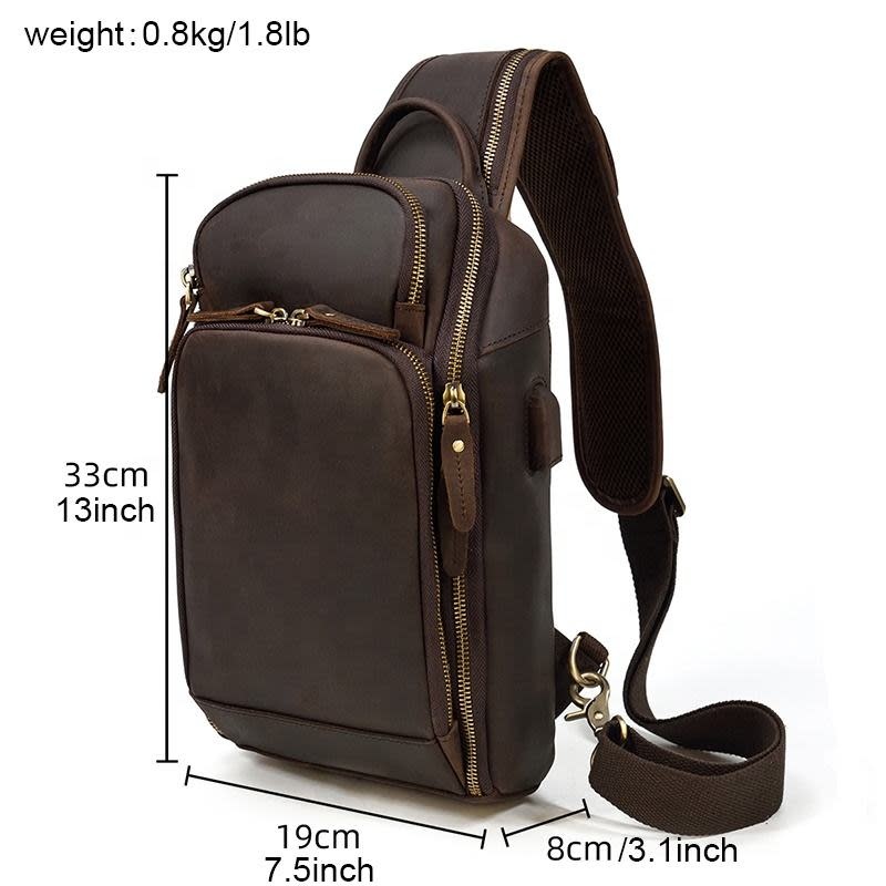 Jace Chest Bag Genuine Leather