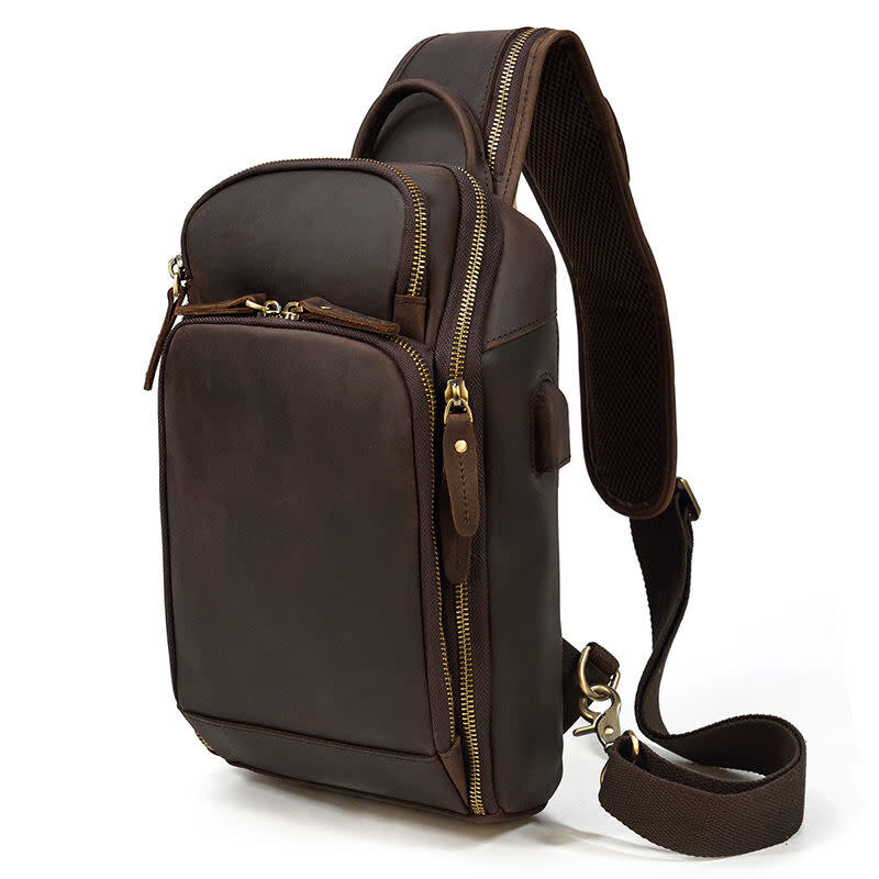 Jace Chest Bag Genuine Leather