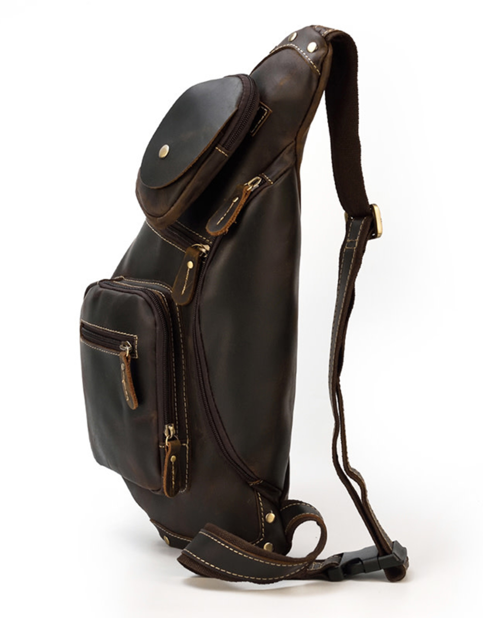 Logan Chest Strap Bag Genuine Leather