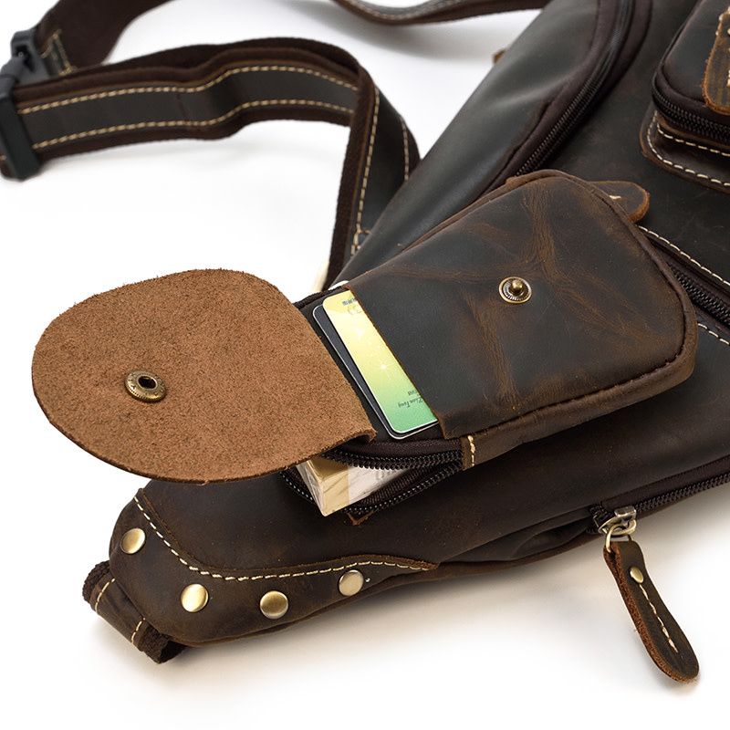 Logan Chest Strap Bag Genuine Leather
