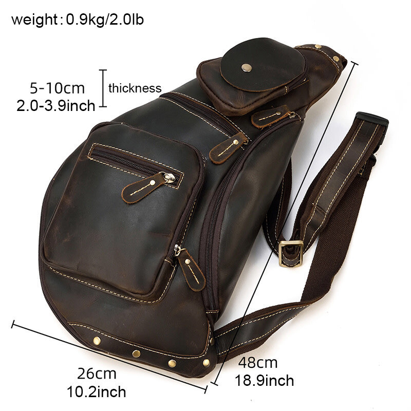 Logan Chest Strap Bag Genuine Leather