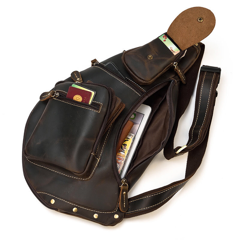 Logan Chest Strap Bag Genuine Leather