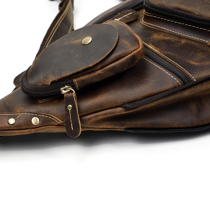 Wesley Chest Strap Bag Genuine Leather