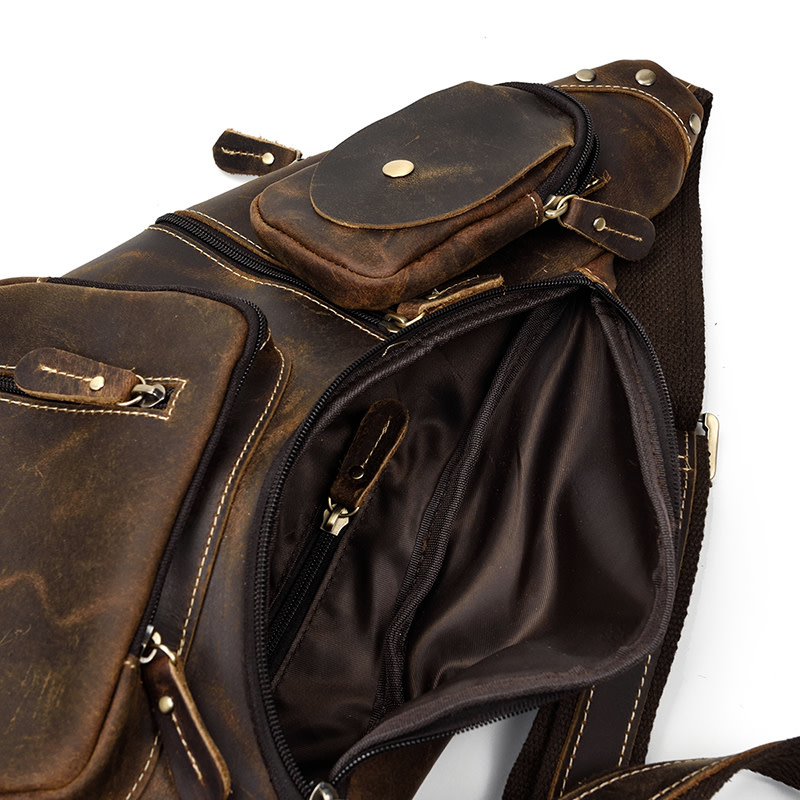 Wesley Chest Strap Bag Genuine Leather