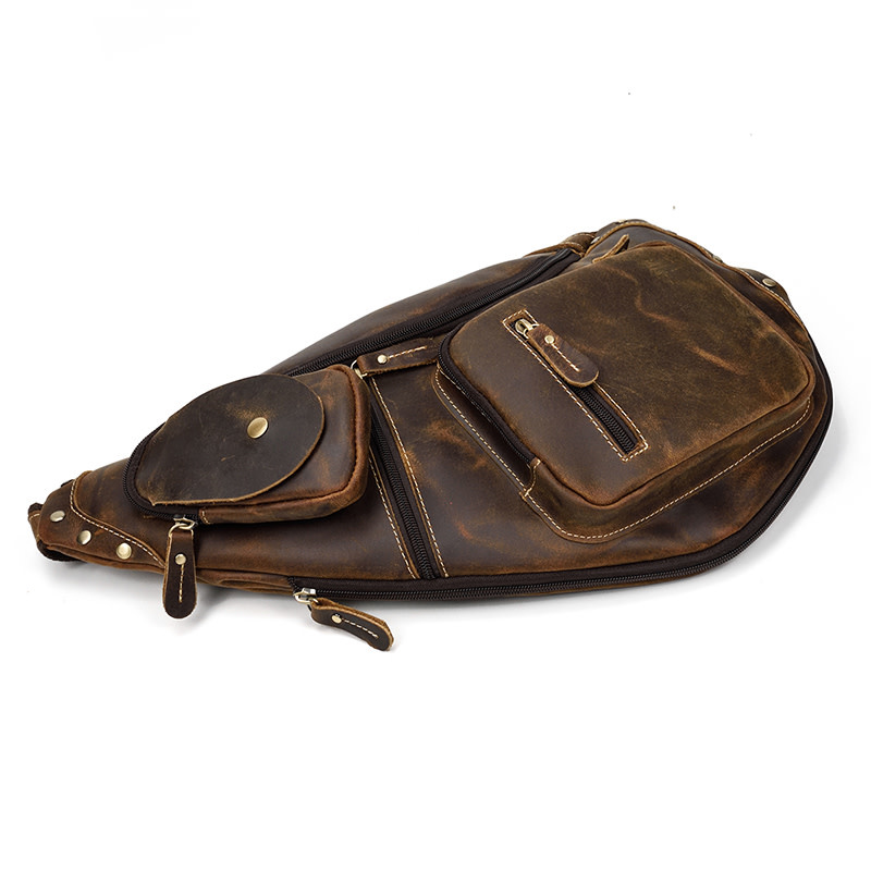Wesley Chest Strap Bag Genuine Leather
