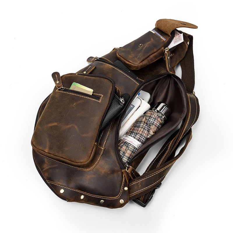 Wesley Chest Strap Bag Genuine Leather