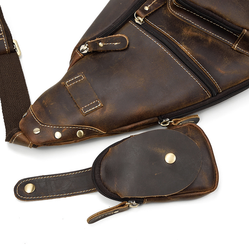 Wesley Chest Strap Bag Genuine Leather