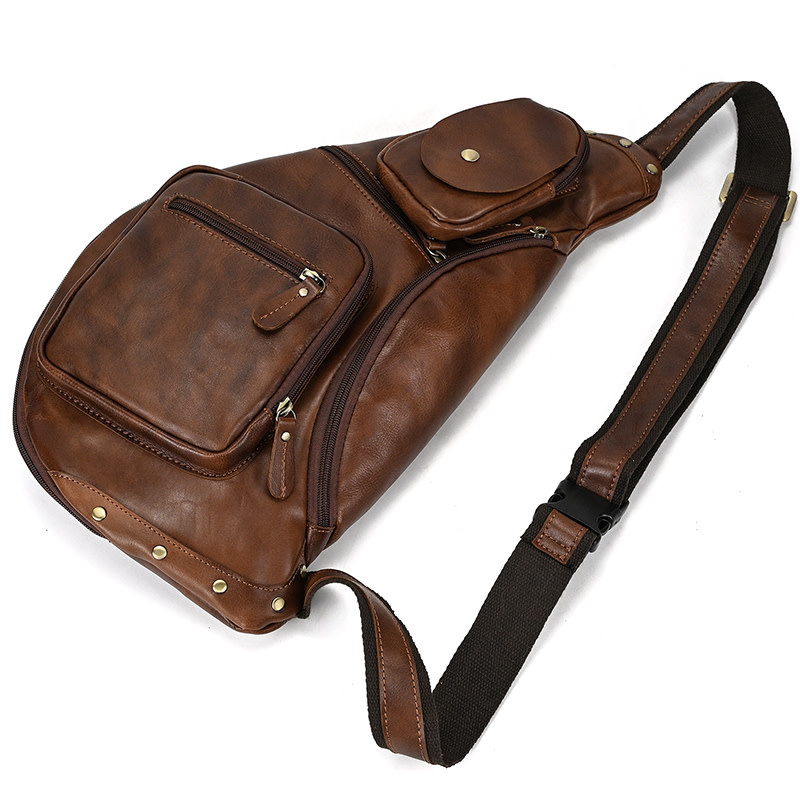 Kayden Chest Strap Bag Genuine Leather