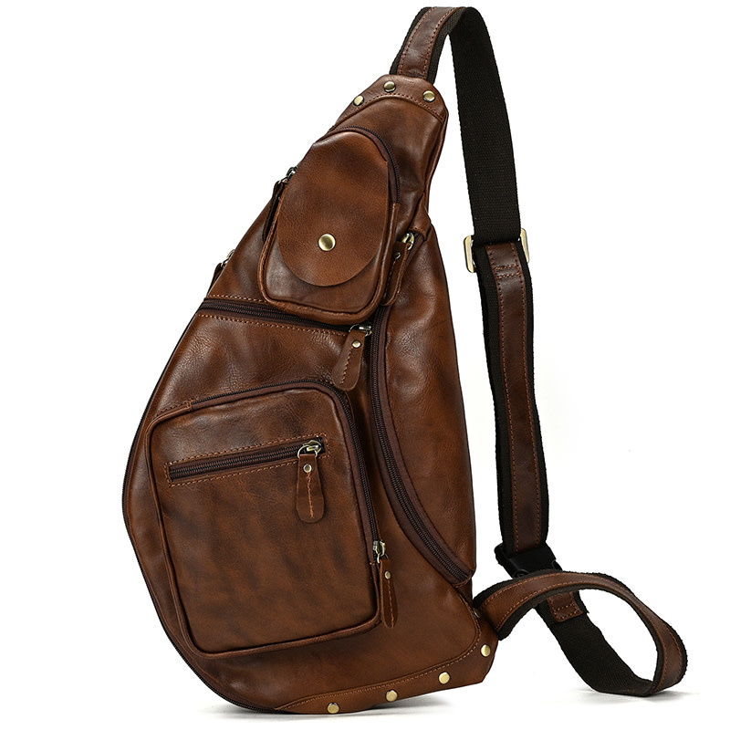 Kayden Chest Strap Bag Genuine Leather
