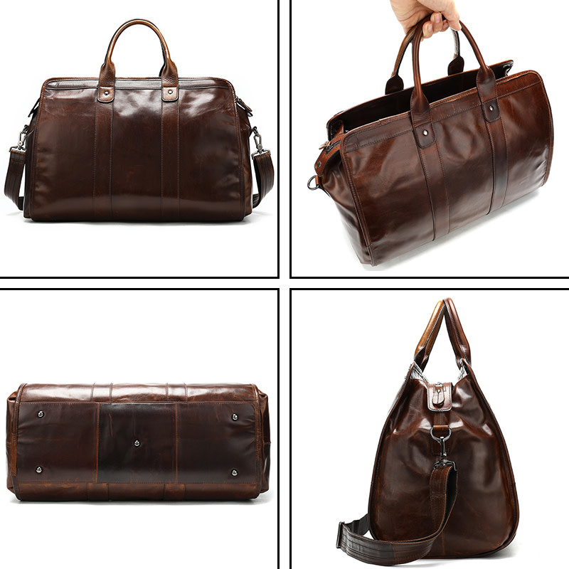 Silas Travel Luggage Bag Genuine Leather