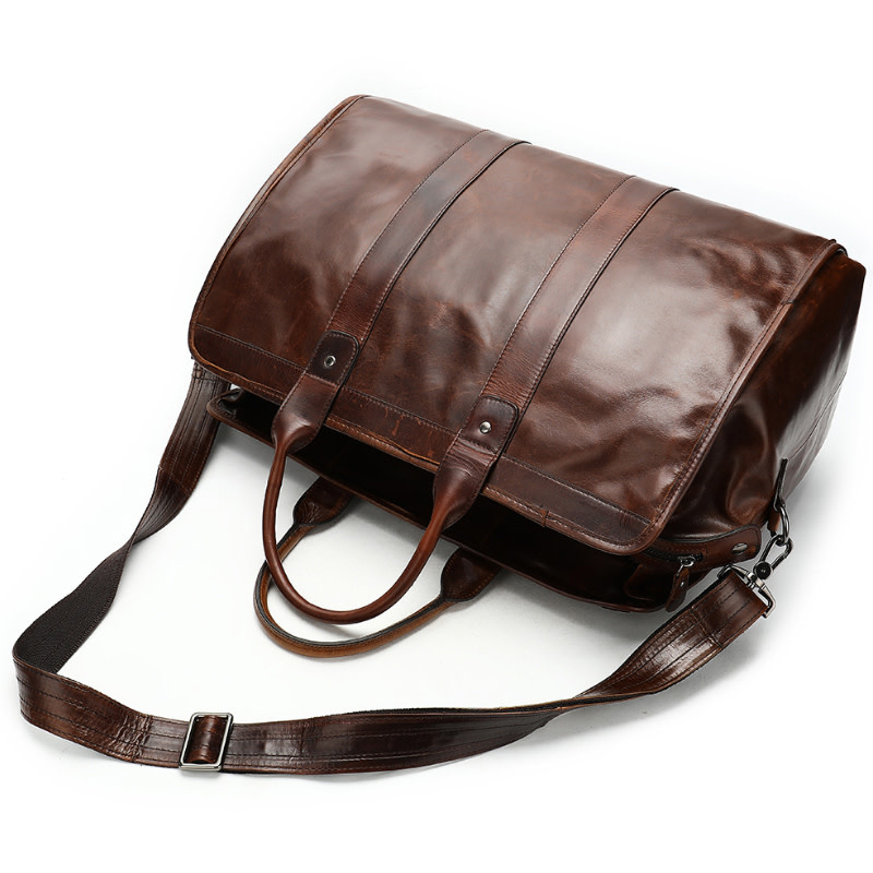 Silas Travel Luggage Bag Genuine Leather