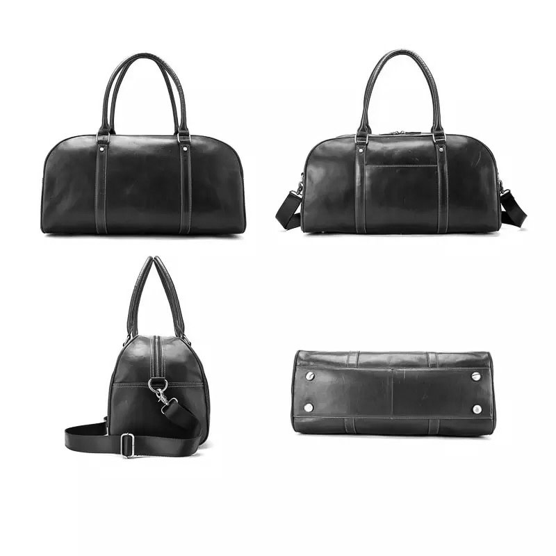 Weston Travel Luggage Bag Genuine Leather