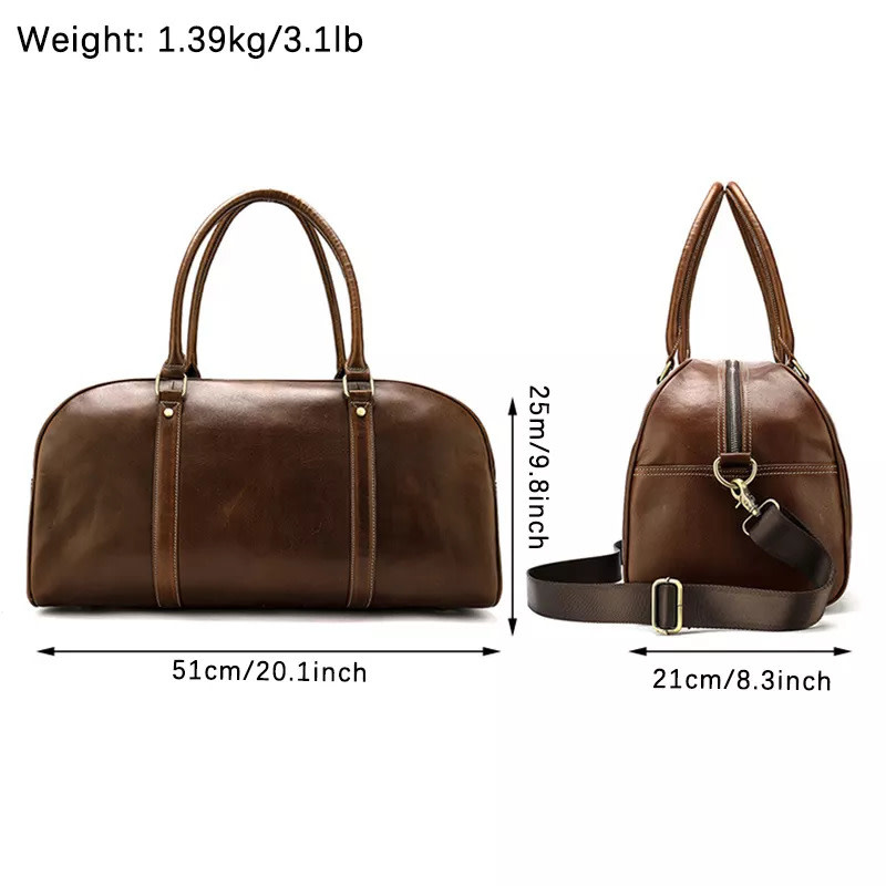 Evan Travel Luggage Bag Genuine Leather