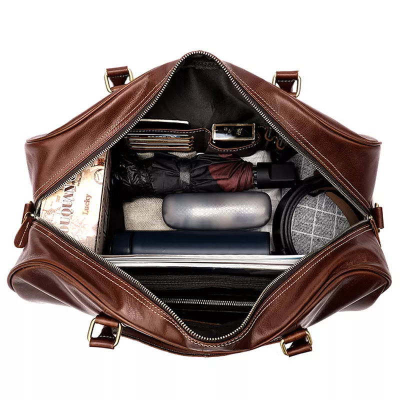 Evan Travel Luggage Bag Genuine Leather