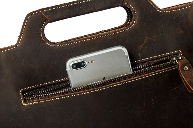 Micah Shoulder Strap Bag Genuine Leather