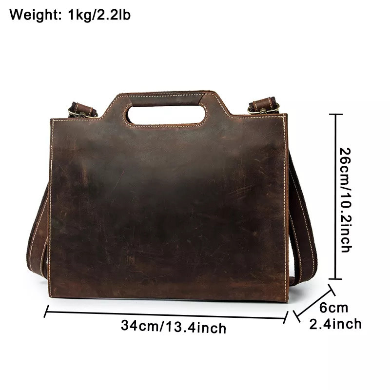 Micah Shoulder Strap Bag Genuine Leather