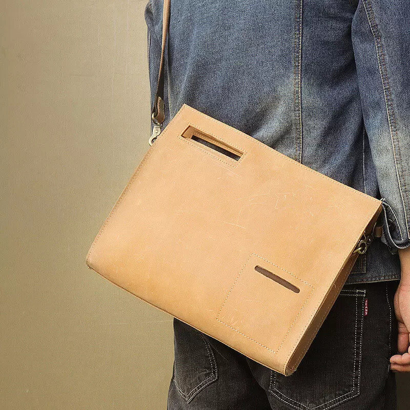 Damian Shoulder Strap Bag Genuine Leather