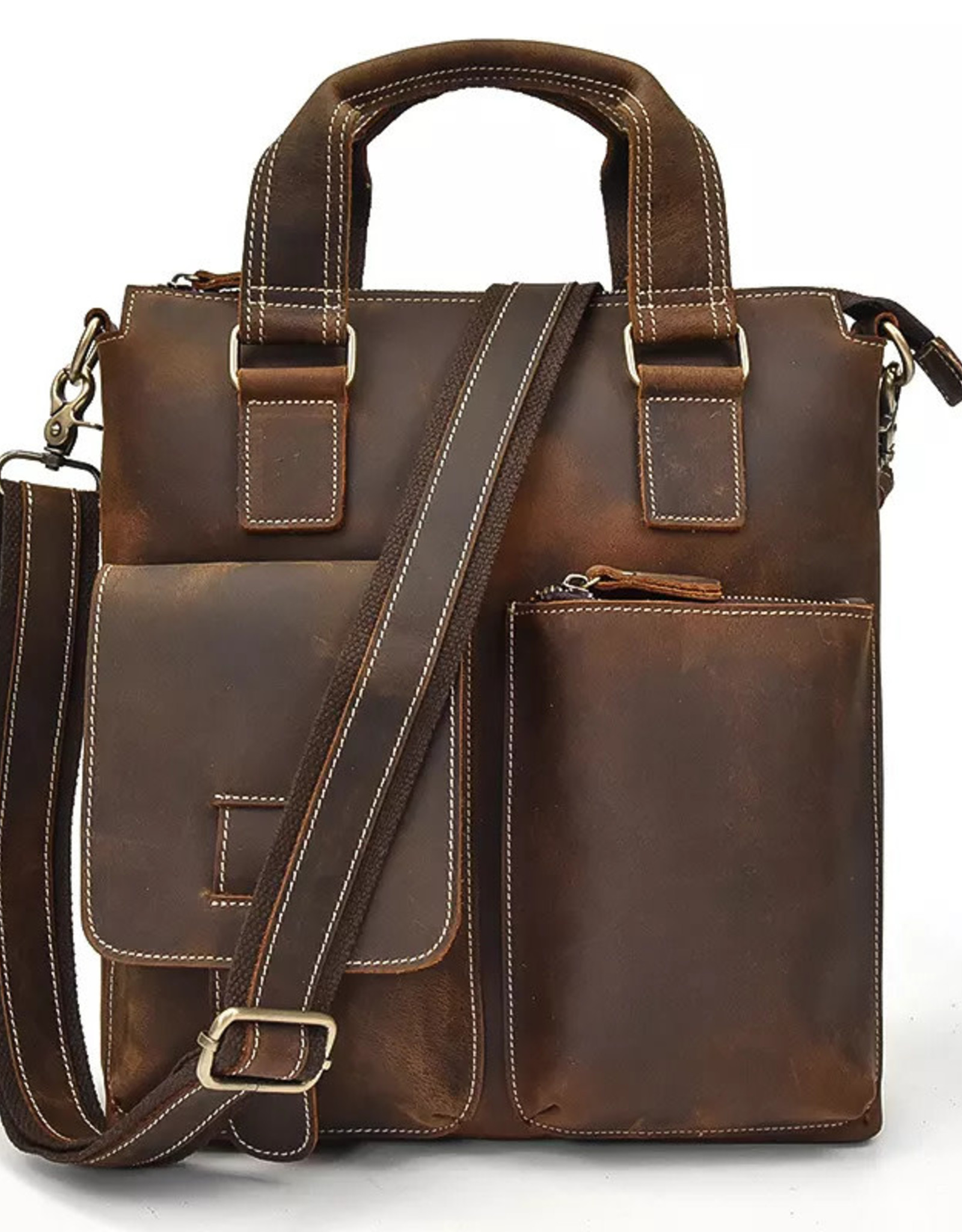 Harrison Shoulder Strap Bag Genuine Leather