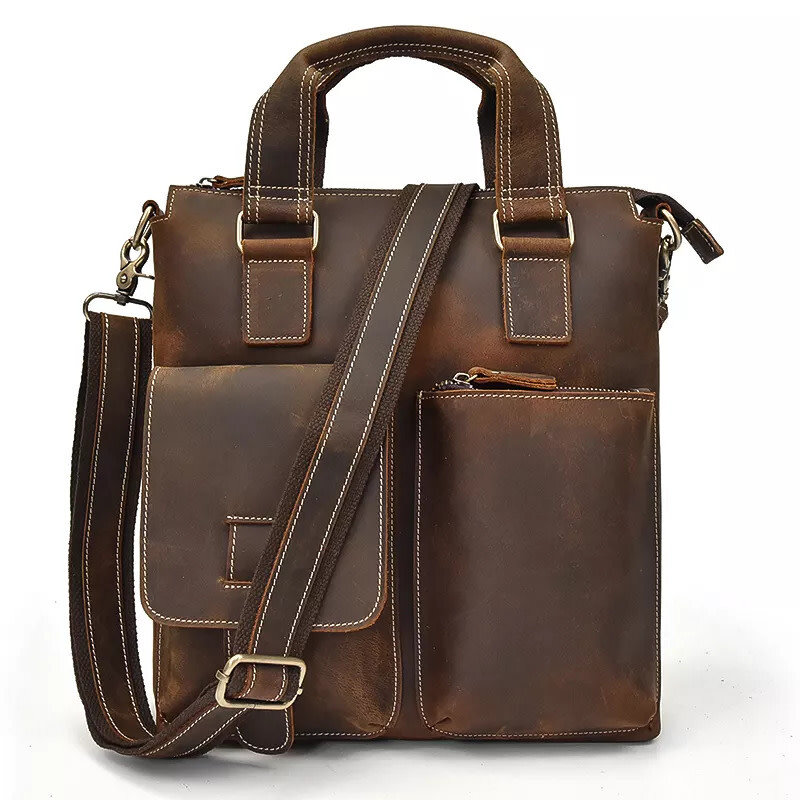 Harrison Shoulder Strap Bag Genuine Leather