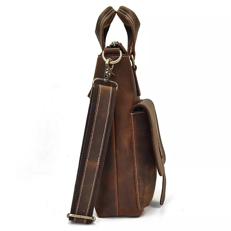 Harrison Shoulder Strap Bag Genuine Leather