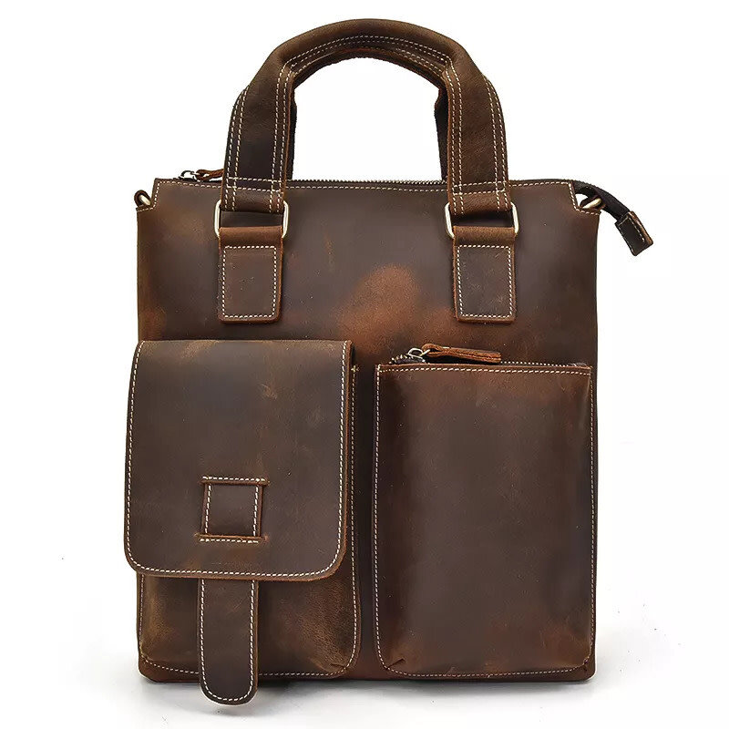 Harrison Shoulder Strap Bag Genuine Leather