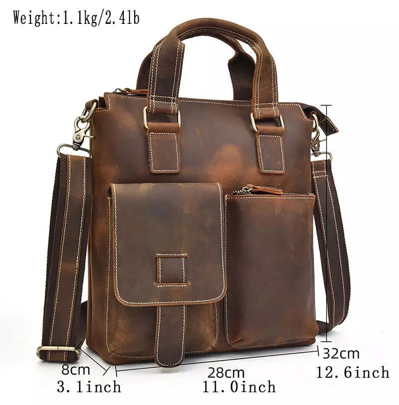 Harrison Shoulder Strap Bag Genuine Leather