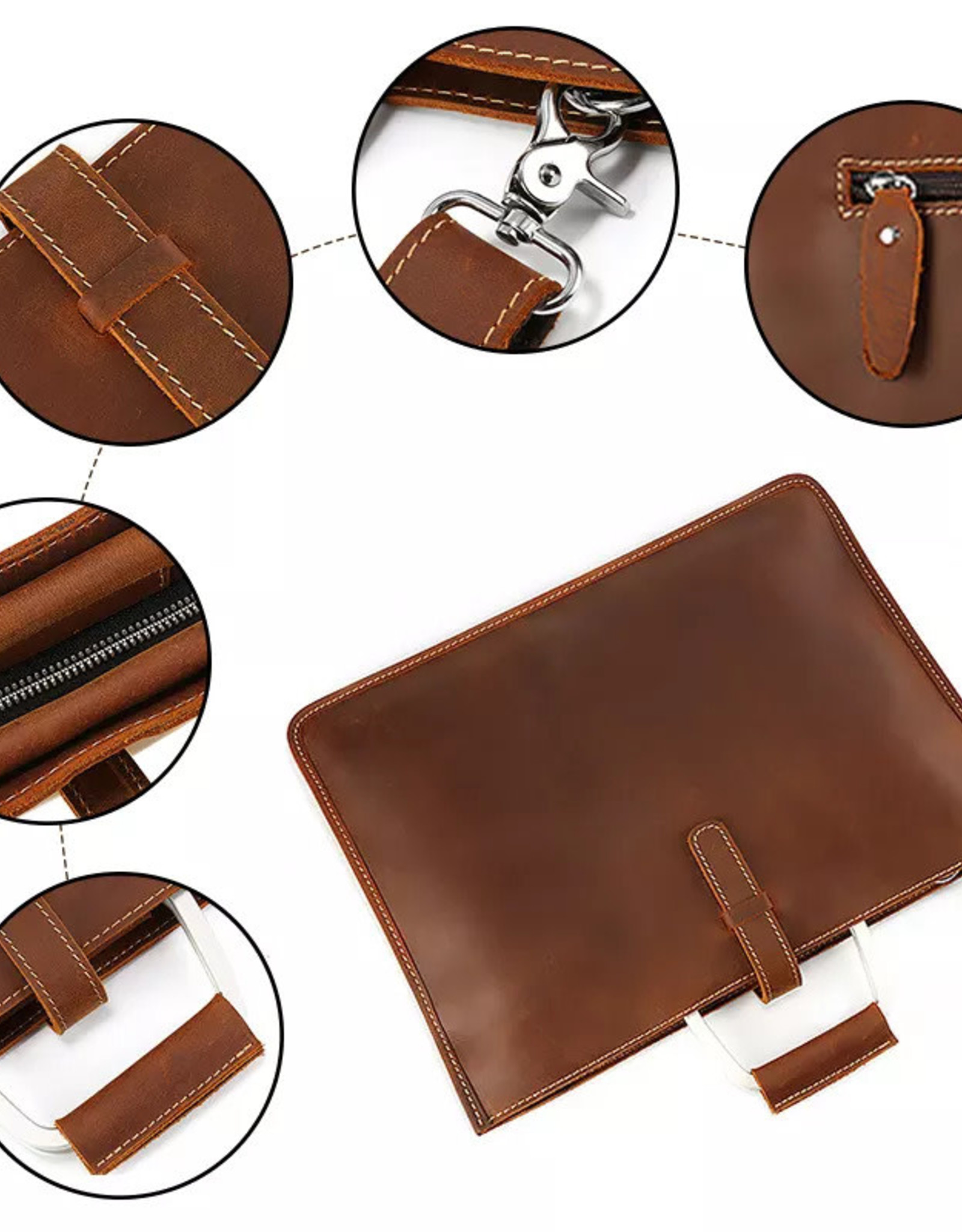 Jason Shoulder Strap Bag Genuine Leather