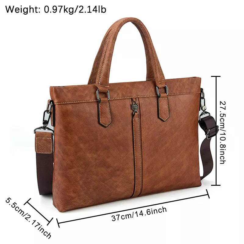 Vincent Shoulder Strap Bag Genuine Leather