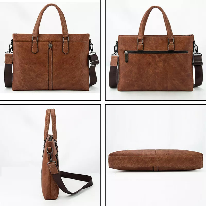 Vincent Shoulder Strap Bag Genuine Leather