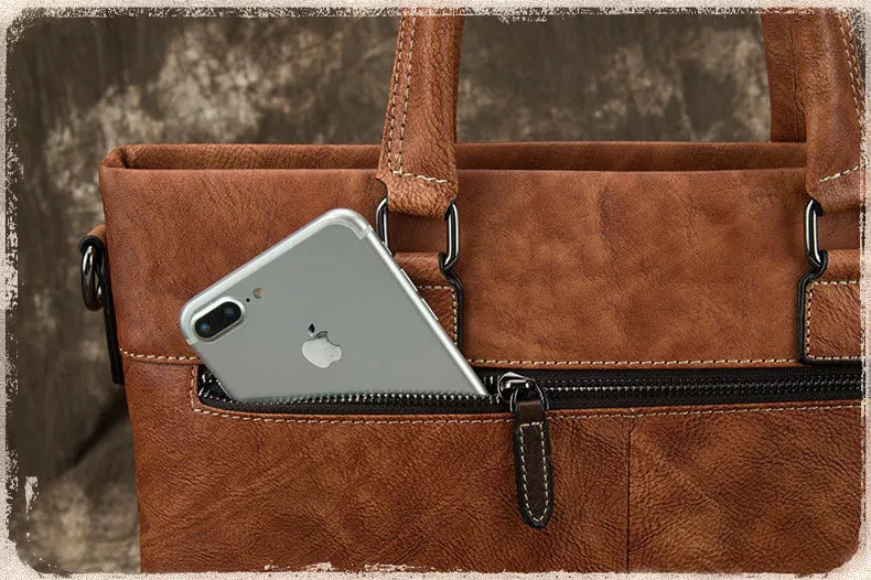 Vincent Shoulder Strap Bag Genuine Leather