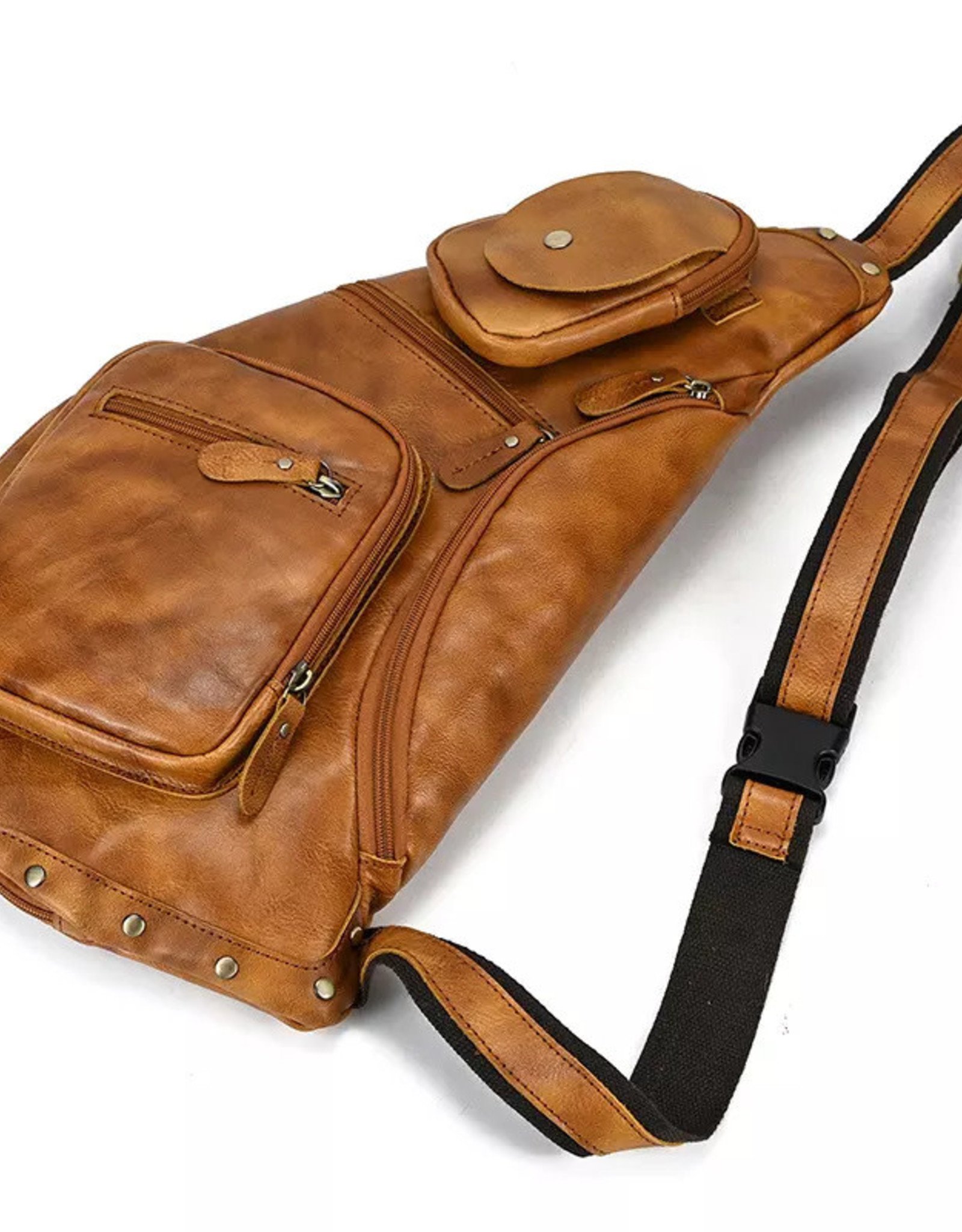 Myles Chest Strap Bag Genuine Leather