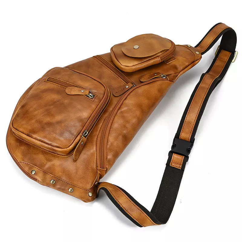 Myles Chest Strap Bag Genuine Leather