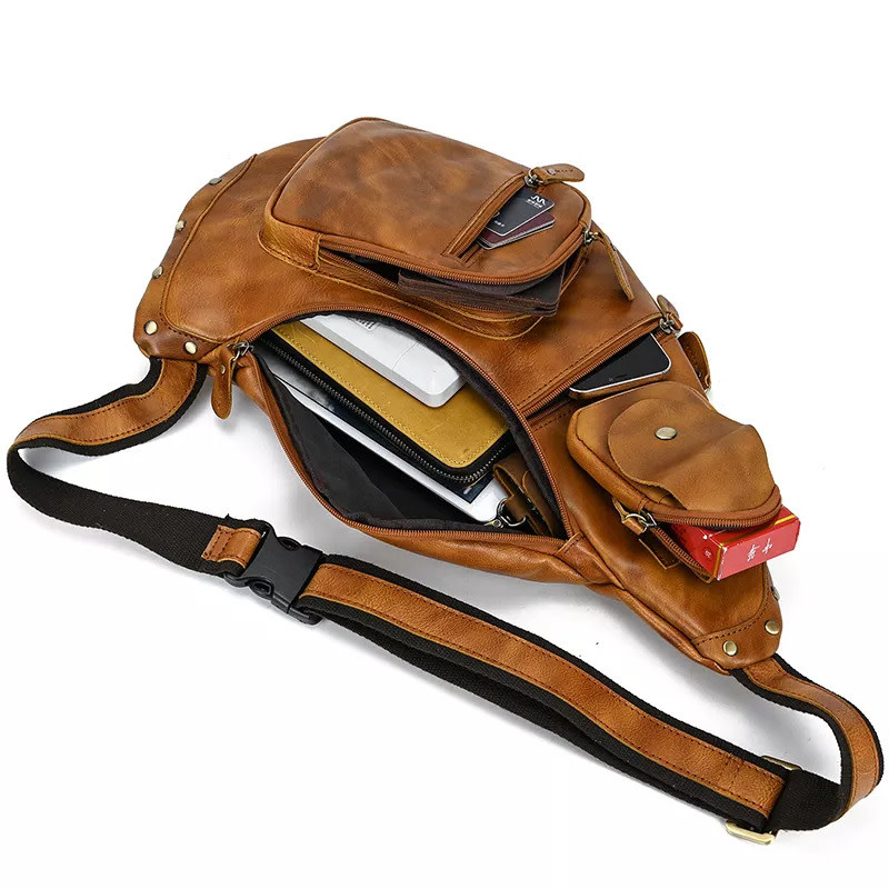 Myles Chest Strap Bag Genuine Leather