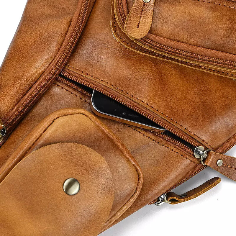 Myles Chest Strap Bag Genuine Leather