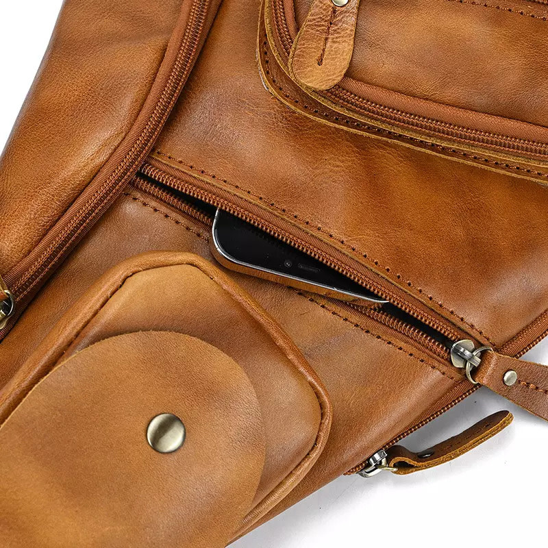 Myles Chest Strap Bag Genuine Leather
