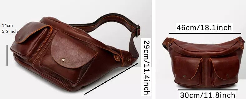 Diego Chest Strap Bag Genuine Leather
