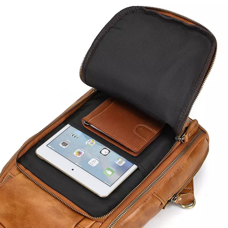 Jonah Chest Bag Genuine Leather
