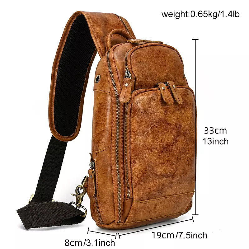 Jonah Chest Bag Genuine Leather