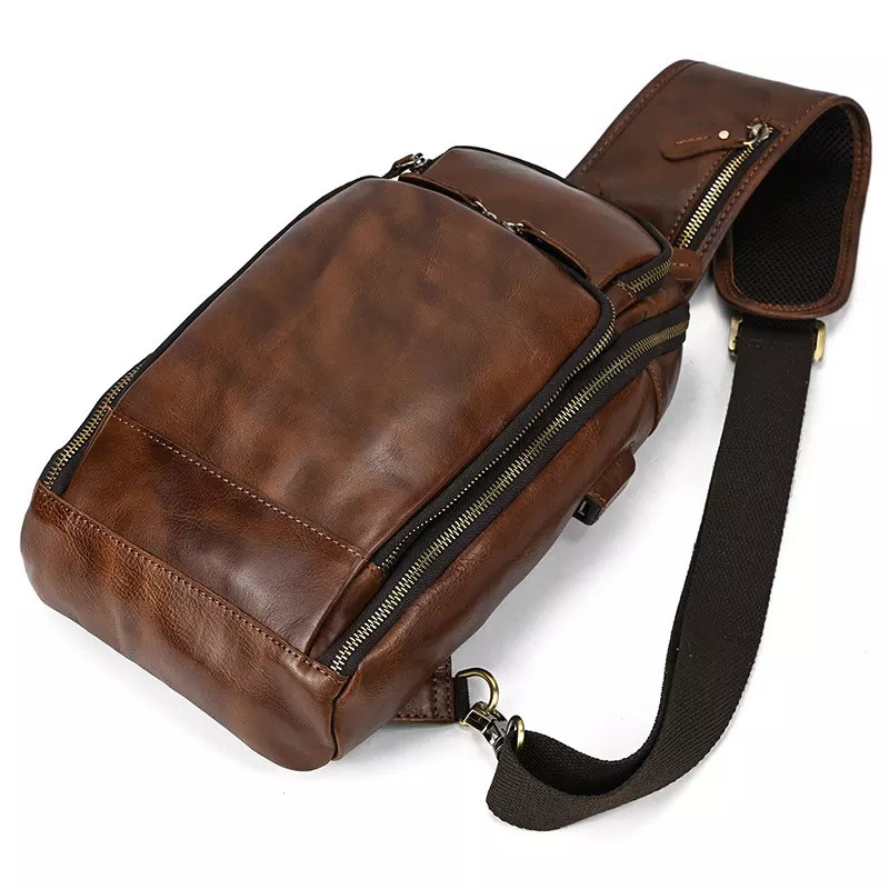 River Chest Bag Genuine Leather