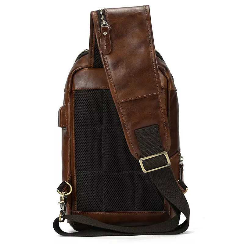 River Chest Bag Genuine Leather