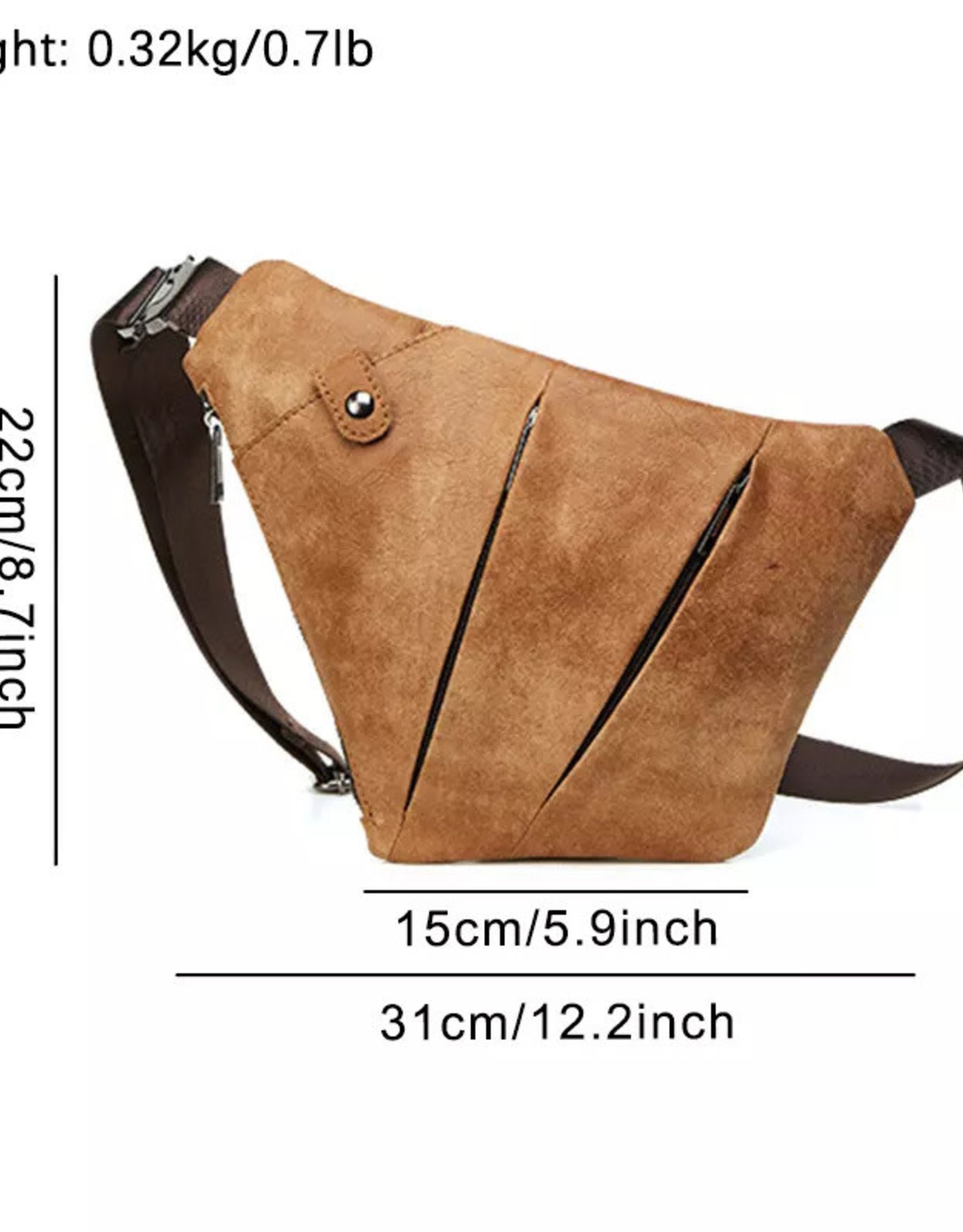 Braxton Chest Strap Bag Genuine Leather