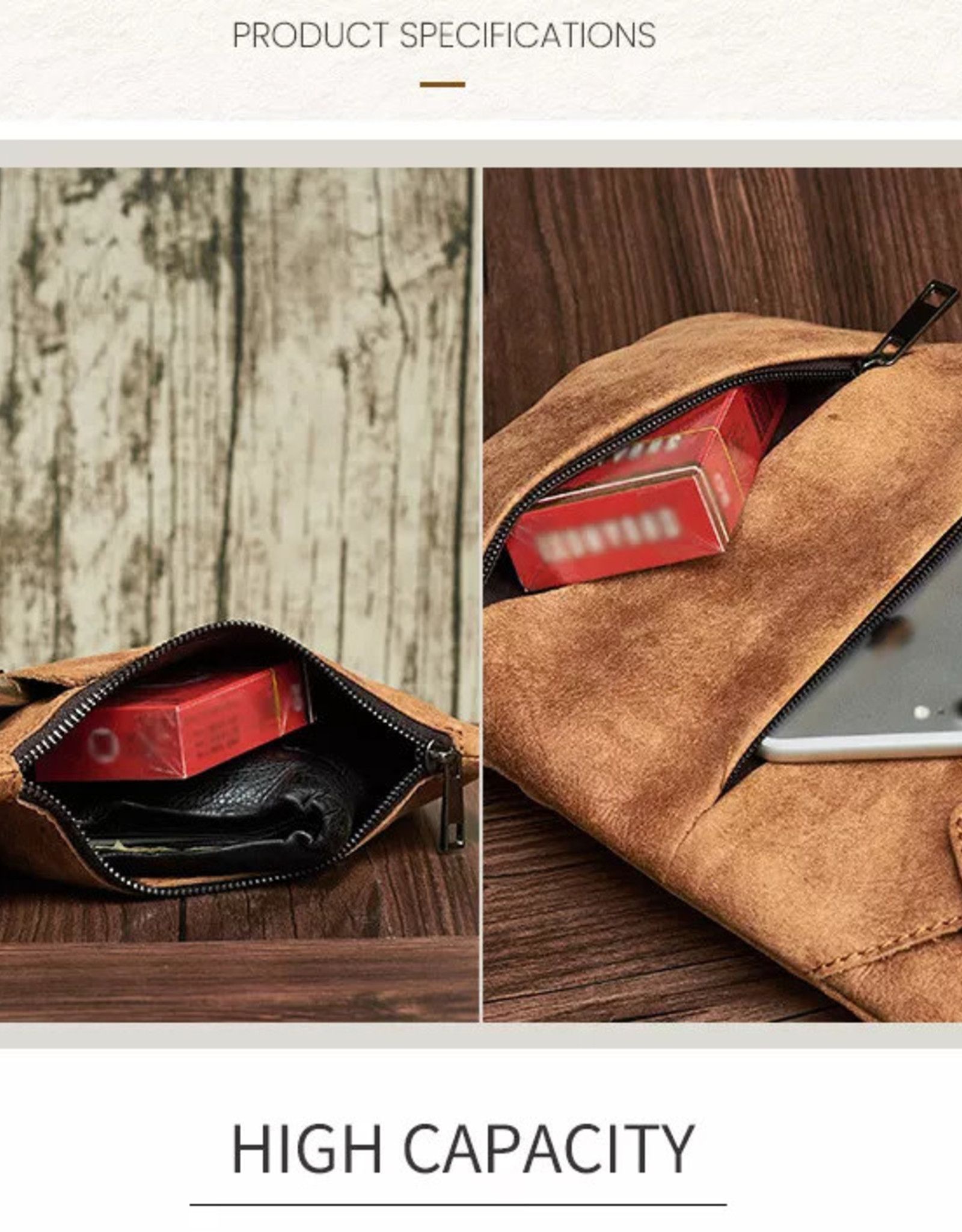 Braxton Chest Strap Bag Genuine Leather