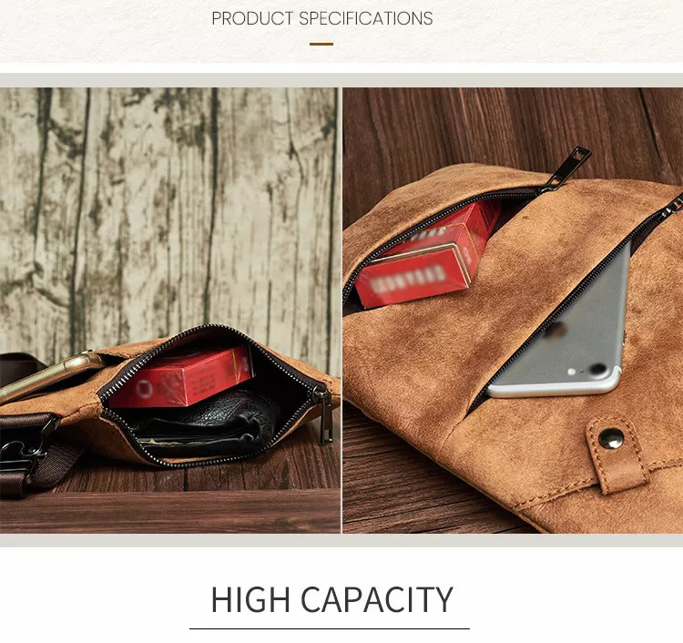 Braxton Chest Strap Bag Genuine Leather