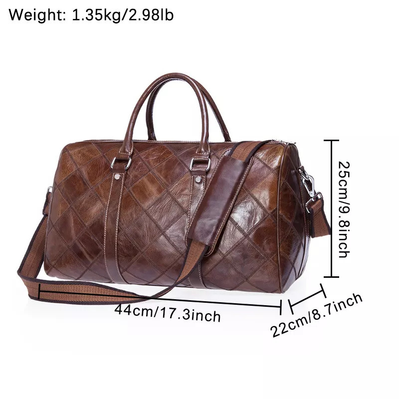 Jasper Travel Luggage Bag Genuine Leather