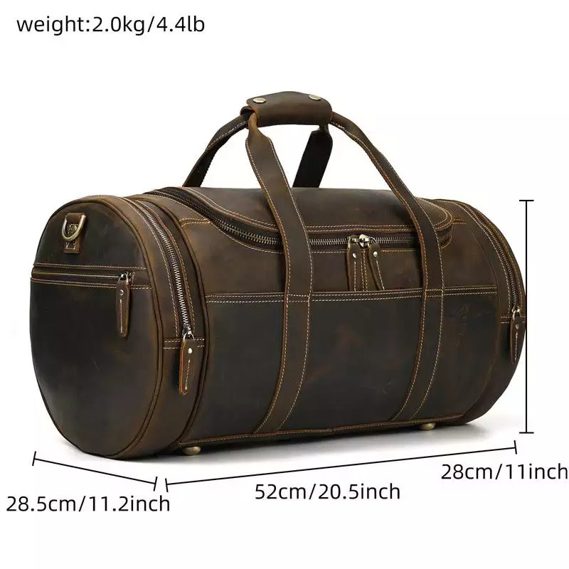 Kaiden Travel Luggage Bag Genuine Leather