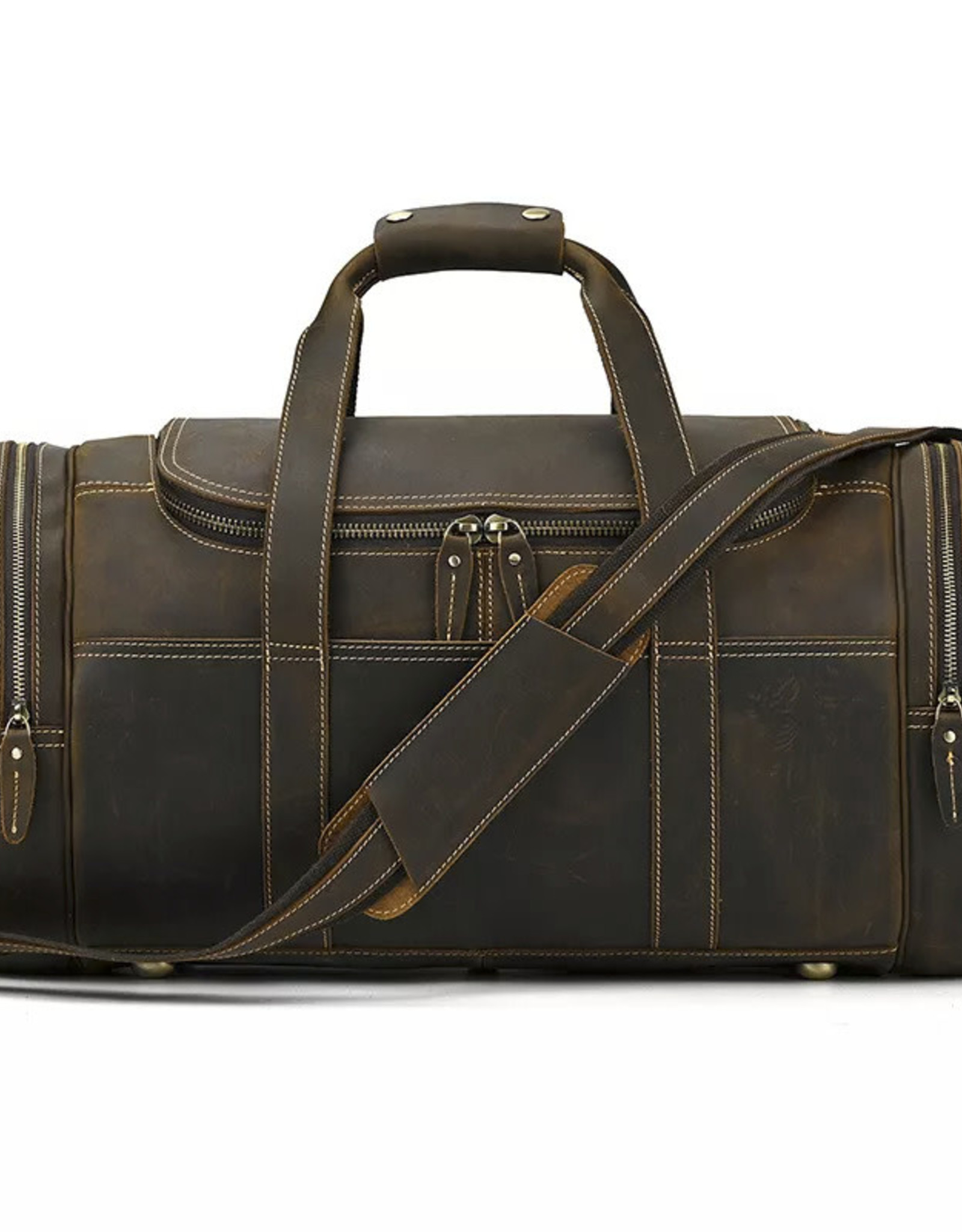 Kaiden Travel Luggage Bag Genuine Leather