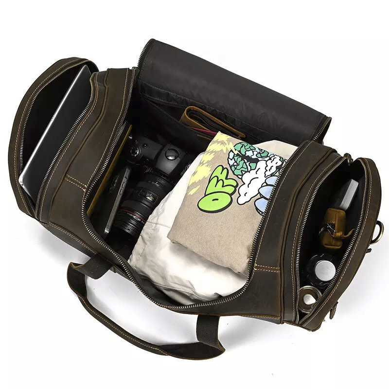 Kaiden Travel Luggage Bag Genuine Leather